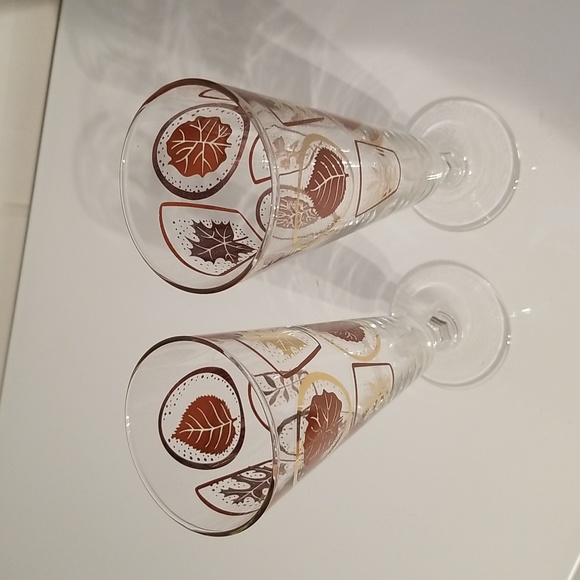 Vintage MCM Libbey Pilsner Beer Glasses Set of 2 - Picture 8 of 17